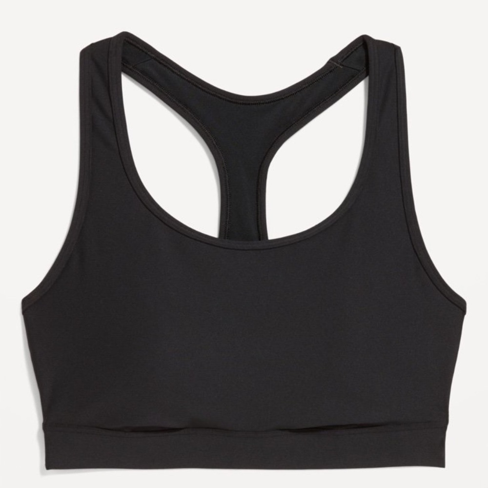 NWT Black Racerback Sports Bra